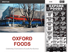 Tablet Screenshot of oxfordfoods.net